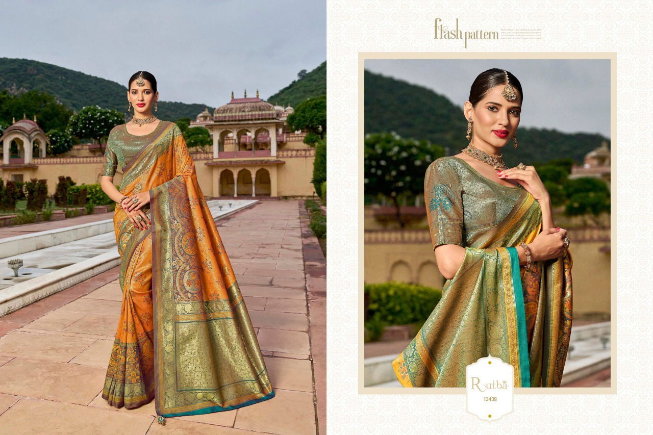 Kg Rutba Vol 5 Designer Kanjivaram Heavy Wedding Wear Wholesale Silk Sarees